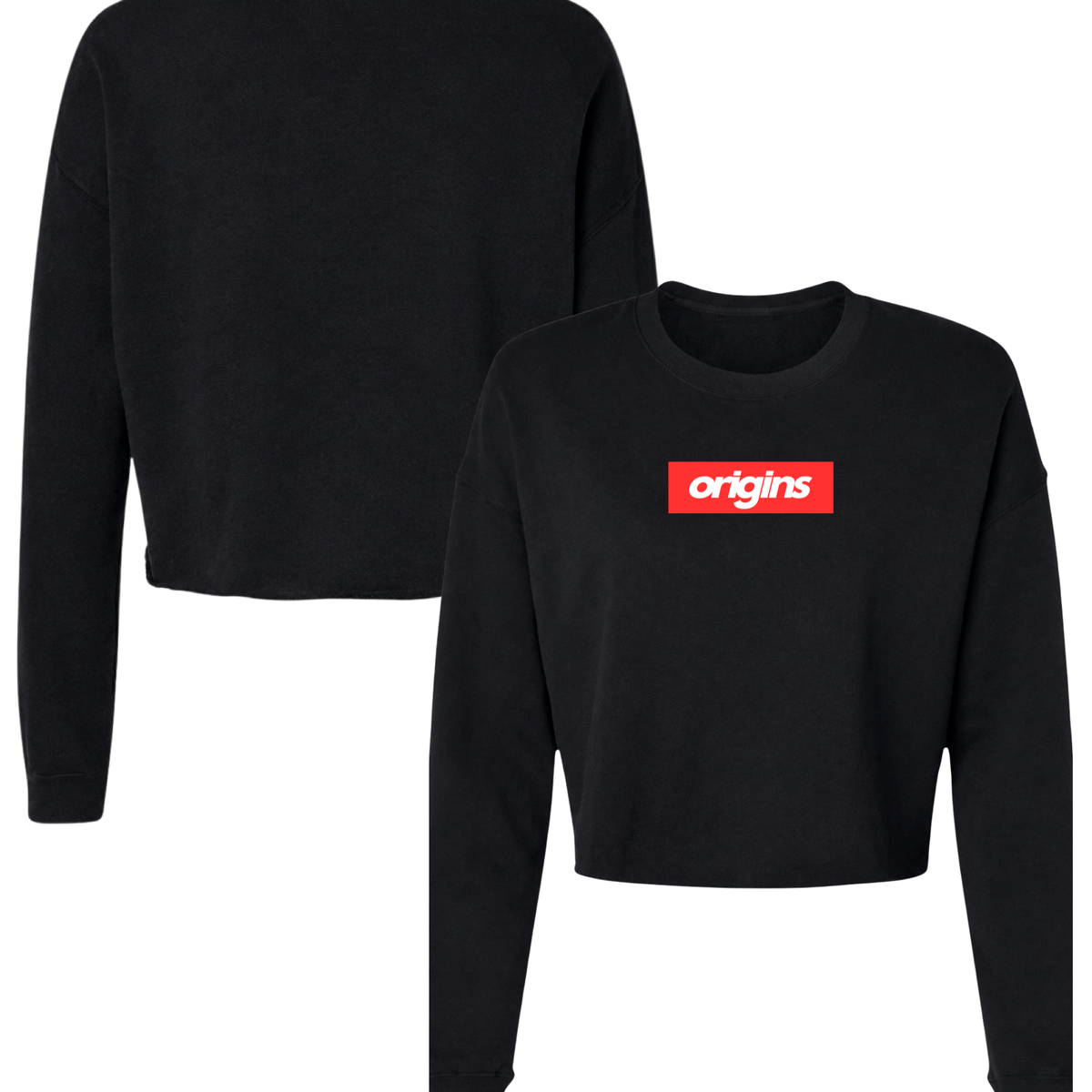 Origins Red Box Cropped Crewneck