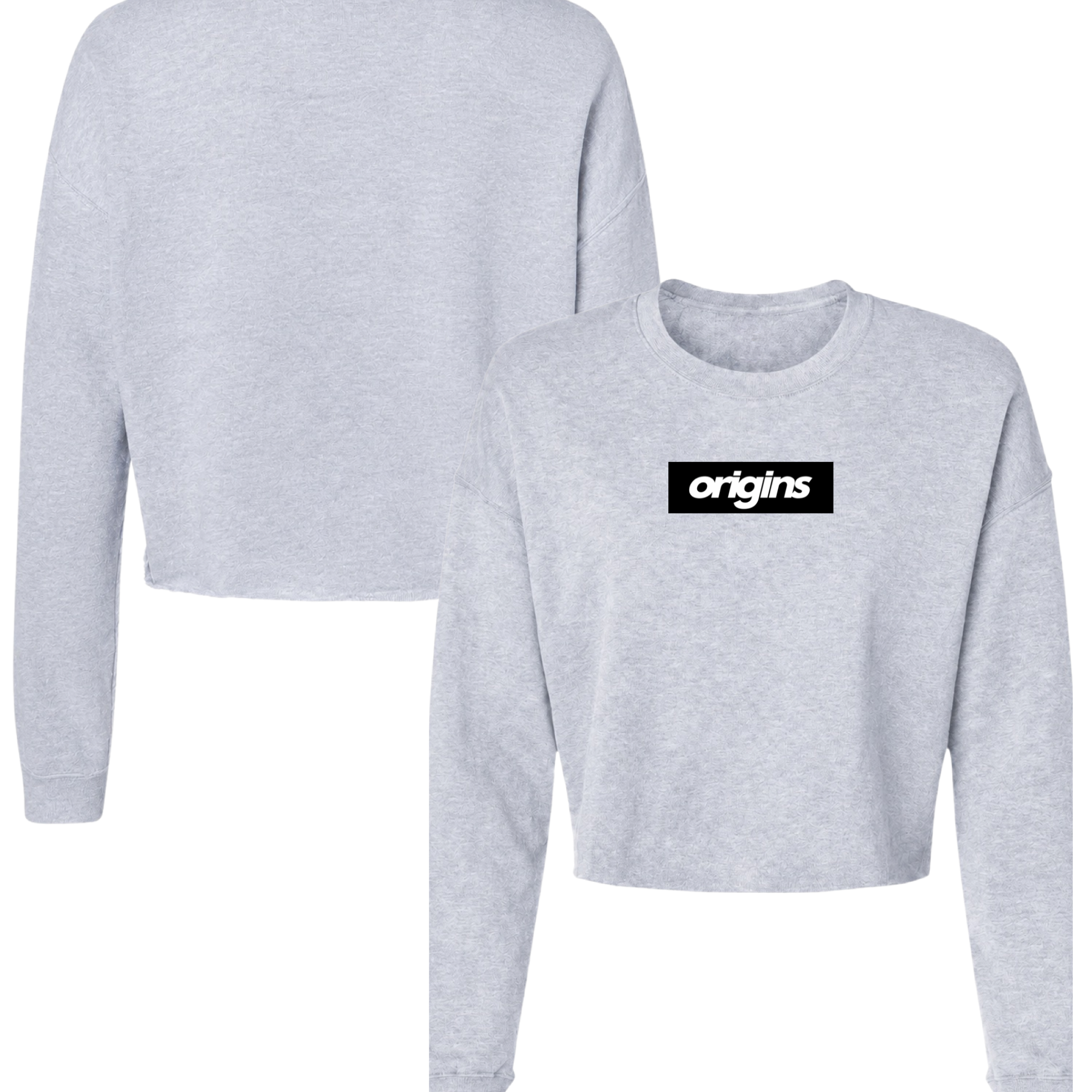 Origins Black Box Cropped Crewneck