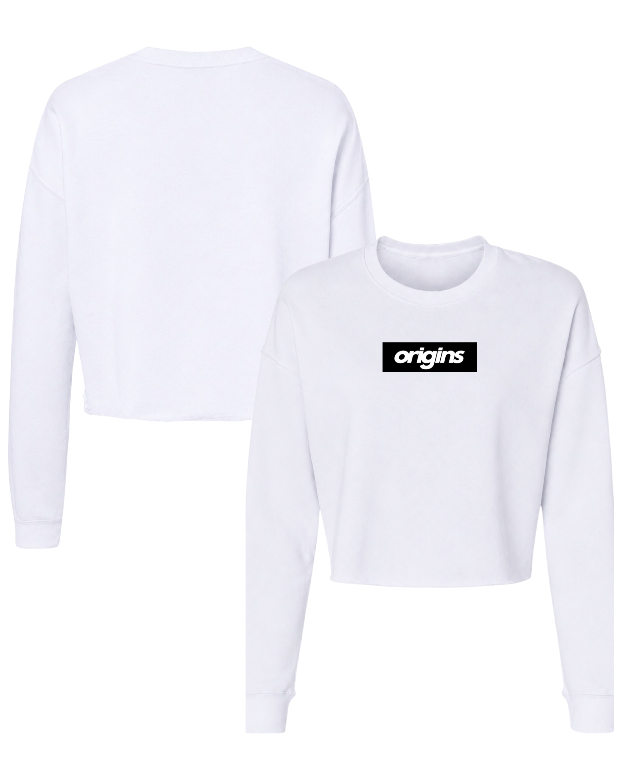 Origins Black Box Cropped Crewneck